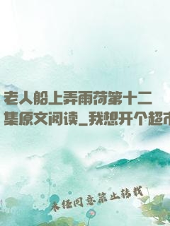 老人船上弄雨荷第十二集原文阅读