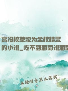 高冷校草沦为全校精灵的小说